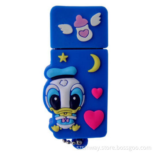 Rubber Cartoon USB Flash Drive, 2GB to 64GB Capacity Range
